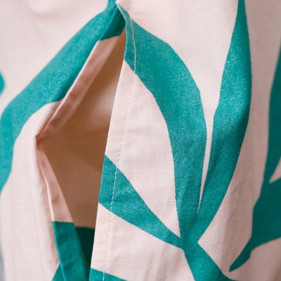 Marimekko Agnete Floretti Peach and Green Midi Dress - Picture 7 of 14